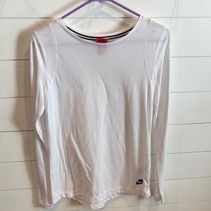 Nike Classic White Long Sleeve Tee